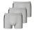 3 SCHIESSER Shorts, grau meliert