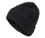 Strickmütze mit Wolle, anthrazit