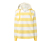 Gestreiftes Kapuzen-Sweatshirt, gelb-creme