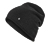 Glitzernde Feinstrick-Beanie - Schwarz mit tonalem Glitzergarn