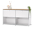 Sideboard Metall »CN3« mit Holzplatte und versetzbaren Klappenfächern, weiss