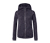 Kapuzen-Strickfleecejacke, dunkelblau meliert - Dunkelblau meliert
