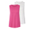 2 Sport-Tops, fuchsia und weiss - Fuchsia und weiß