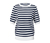 Feinstrick-Pullover, blau-weiss gestreift