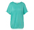 Überschnittenes Blusenshirt, aqua - Aqua