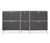 Sideboard Metall »CN3« gross mit 6 Klappenfächern, grau