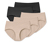 5 Magic-Cut-Pantys, beige und schwarz