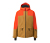 Skijacke, orange/braun