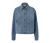Jerseyjacke in Jeansoptik
