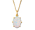 925 Silber Kette mit synthetischem Opal