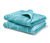 2 Jacquard-Handtücher, aqua