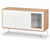 Sideboard mit Glastür, Eichendekor