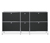 Sideboard Metall »CN3« gross mit 6 Klappenfächern, schwarz