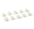 10 LED-Echtwachs-Teelichter, cremeweiss