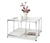 Couchtisch Metall »CN3« mit 4 Glasplatten, weiss