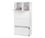 Regalmodul »Flemming«, mit Schubladen und Klappe, ca. 75 x 150 cm, weiss