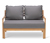 Loungesofa mit ausziehbarem Fussteil