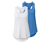 2 Funktionstops, himmelblau und weiss - 1x himmelblau, 1x weiss