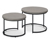 2 Couchtische mit Beton-Tischplatte