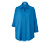 Piqué-Jerseybluse, azurblau