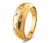 Ring, vergoldet, mit Glaskristallen