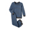 Interlock-Pyjama aus Bio-Baumwolle, blau
