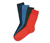 4 Paar Merino-Socken, dunkelblau, rot und dunkelgrün