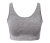 Seamless-Sport-Bustier, grau meliert