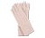 Strickhandschuhe mit Zopfmuster, roséfarben