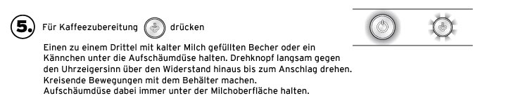 Milchschaum-Zubereitung: Kaffeezubereitung