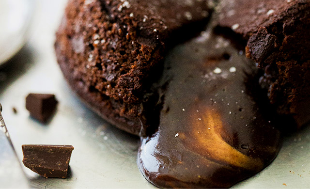 Schokoladensoufflé mit flüssigem Kern