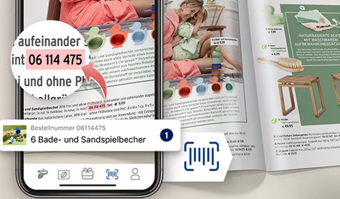 Bestellnummer scannen