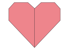 Origami Herz basteln