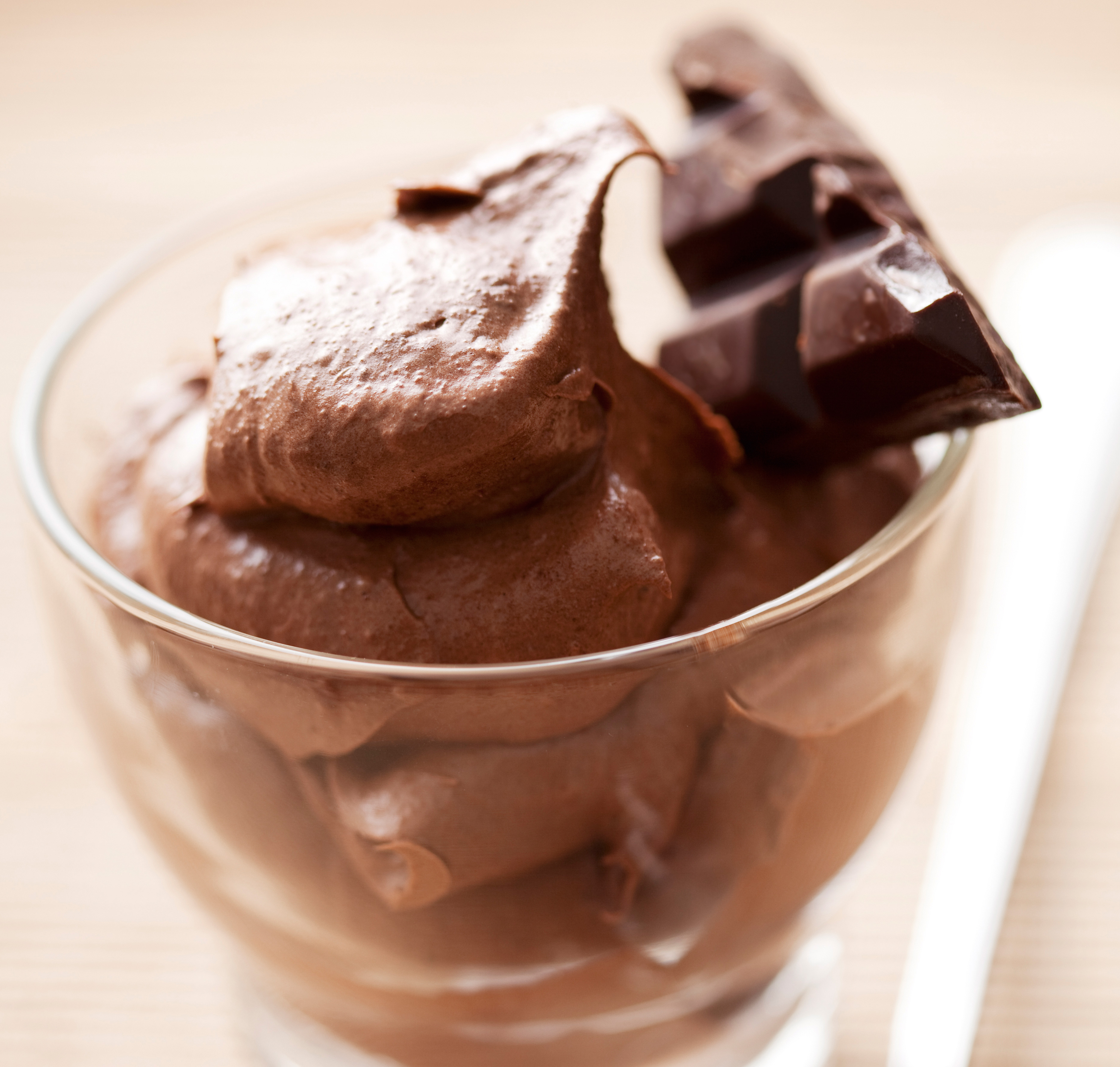 Nachspeise: Mousse au Chocolat au Espresso